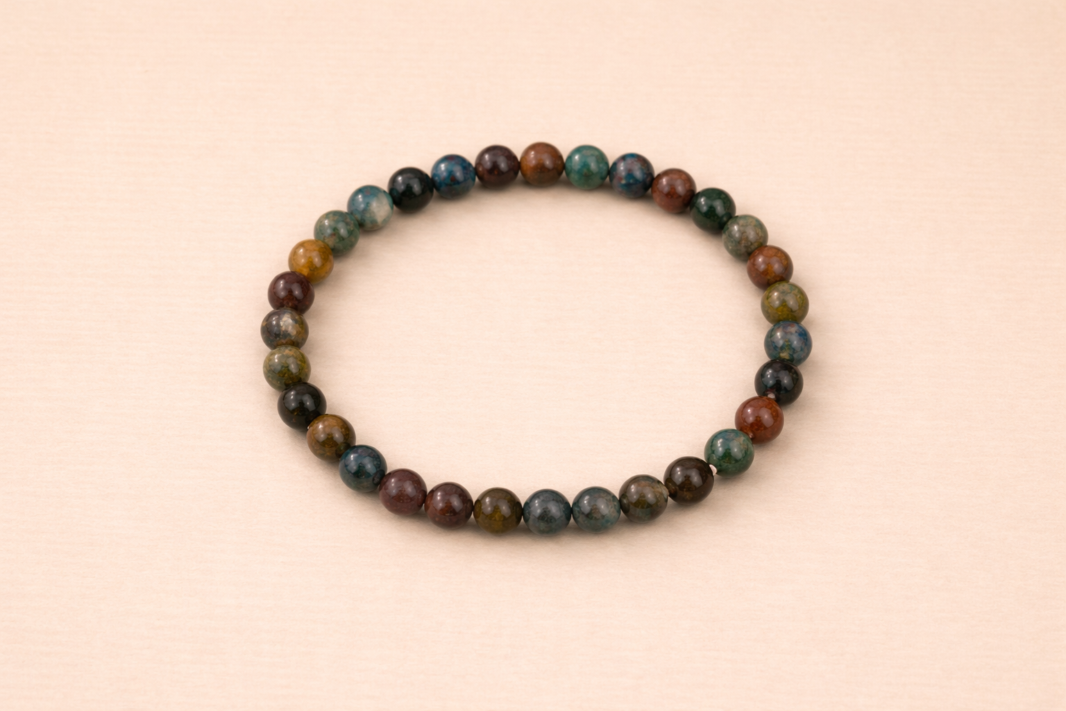 Bracelet agate indienne 6 mm