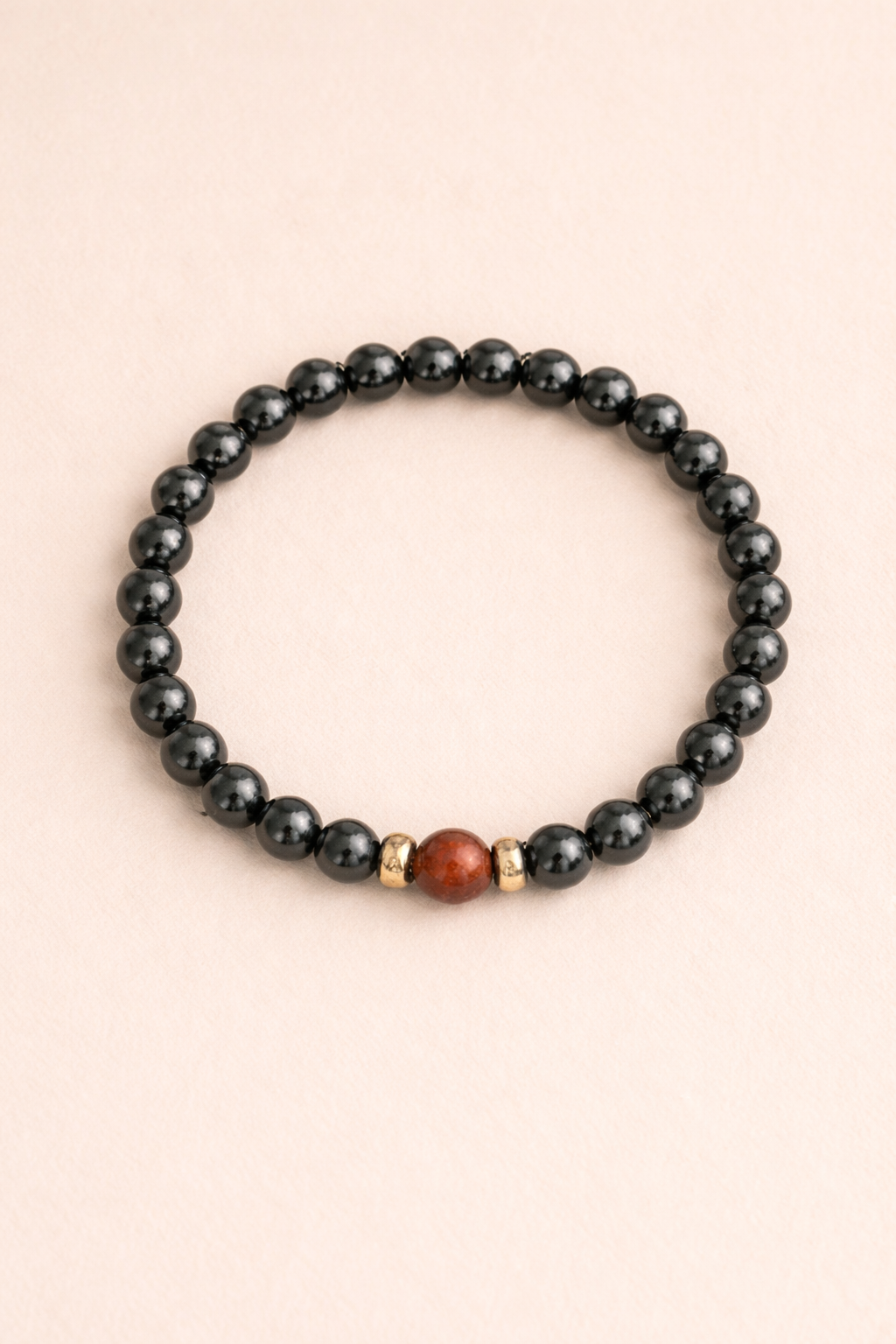 Bracelet obsidienne œil de taureau